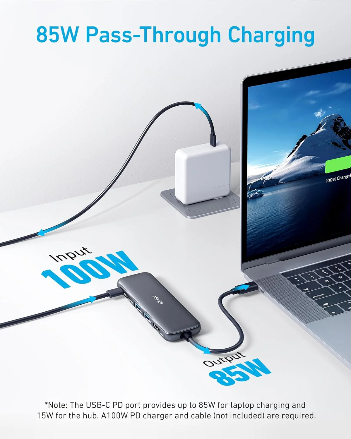 Anker 332 Usb-C Hub (5-in1) Sleek Aluminium Design - Image 5