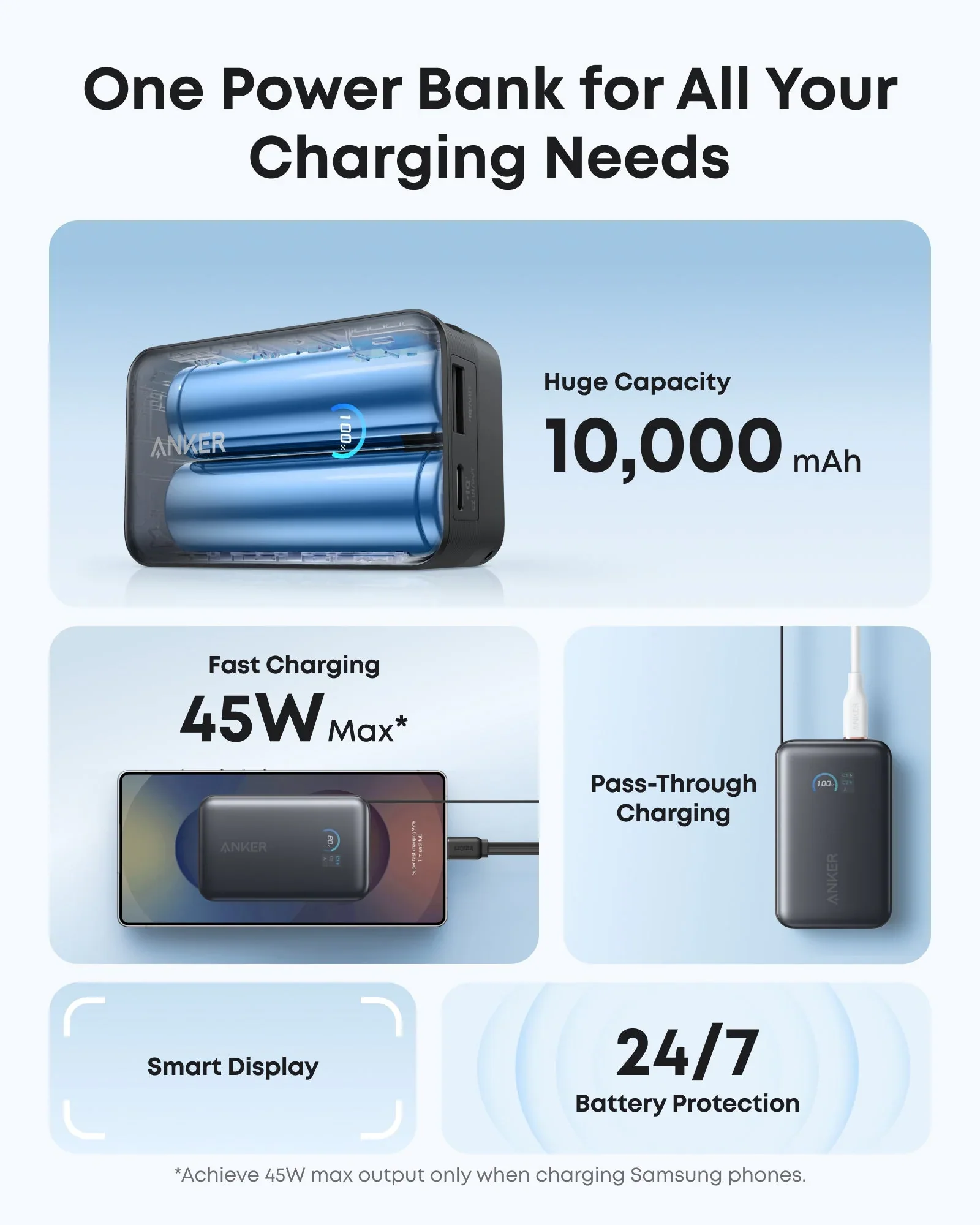 Anker Nano Power Bank 10K, 45W, Built-In Retractable USB-C Cable - Image 5