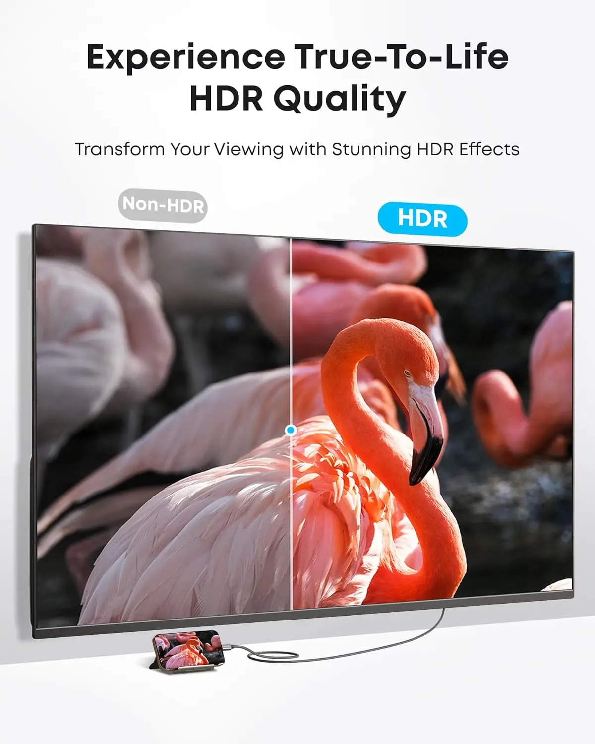 Anker Nano USB C to HDMI Cable 4K@60Hz Ultra Fast Braided Nylon Adapter Cable - Image 5