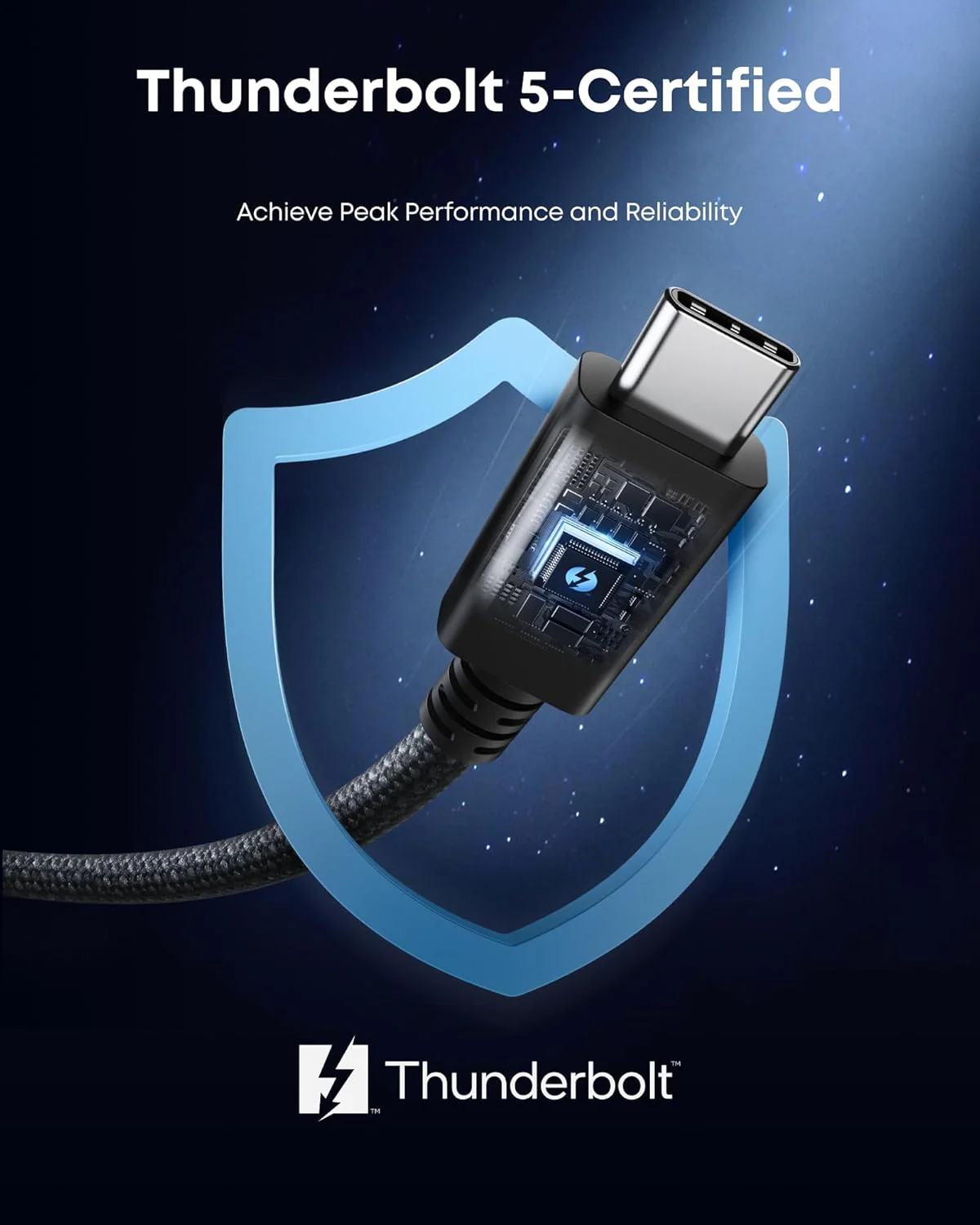Anker Prime Thunderbolt 5 Cable (3.3 ft, 80Gbps, 240W) - Image 3