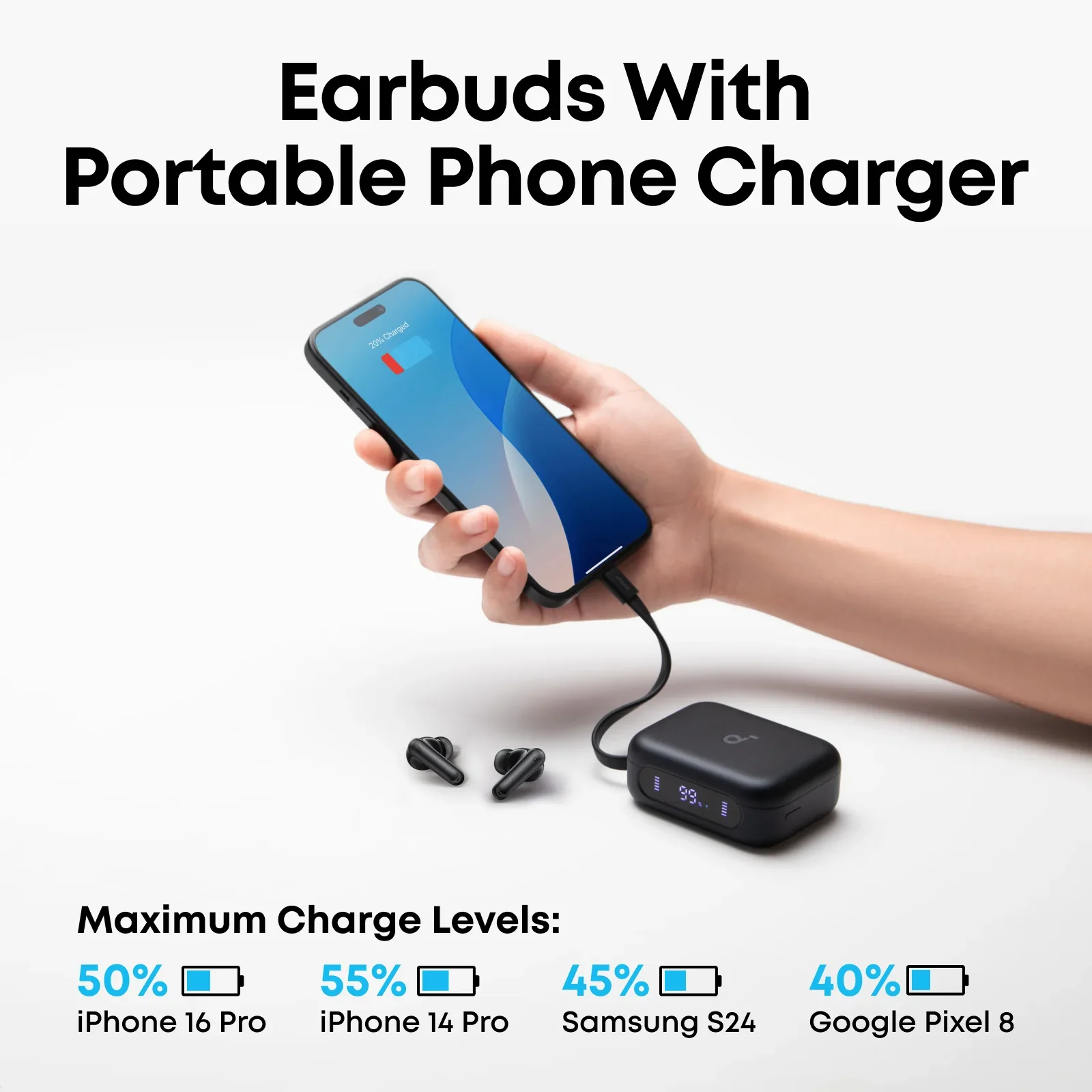 Anker Soundcore P41i Wireless Earbuds with Portable Phone Charger (Built-in) - Image 7