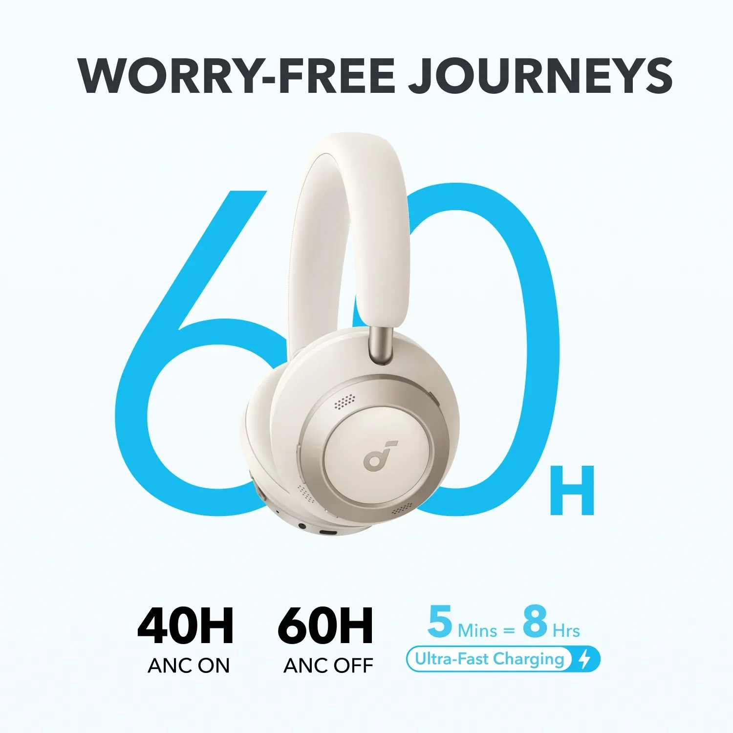 Anker Space One Pro Foldable Over-Ear Headphones - Image 5