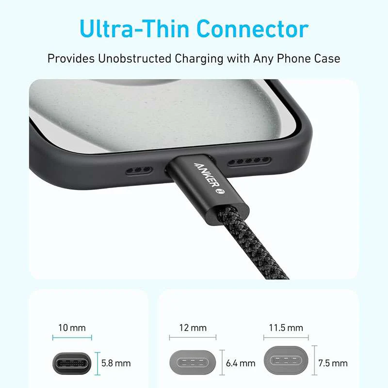 Anker Zolo USB-C to USB-C 240W Braided Cable - Image 3